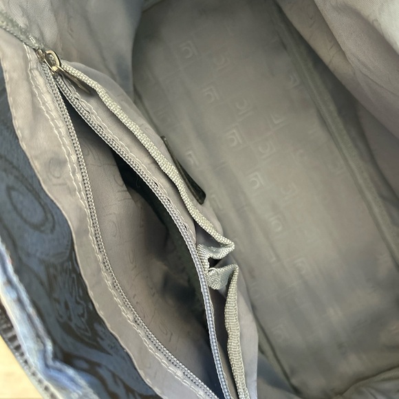 Liz Claiborne Blue Patterned Handbag preloved - Picture 4 of 8